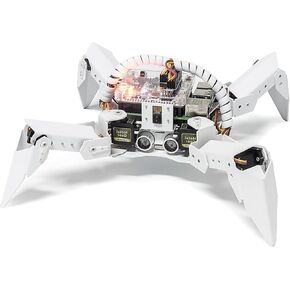 مجموعة روبوت SunFounder PiCrawler AI لـ Raspberry Pi، وقبعة الروبوت، ووحدة الكاميرا، والروبوتات الإلكترونية متعددة الوظائف للأطفال والكبار، وجهاز التحكم عن بعد بواسطة الهاتف المحمول والكمبيوتر اللوحي in Kuwait