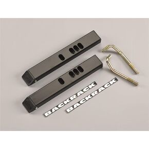 RealTruck Backrack Hardware Kit for 2" Riser Tonneau Adapter Kit, Black, No Drill | 92001 | Fits Universal w/Backrack Frame's