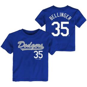 Outerstuff Cody Bellinger Los Angeles Dodgers #35 Kids Youth 4-20 Blue Name and Number T-Shirt