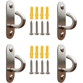 الفولاذ المقاوم للصدأ M10 سقف هوك وسادة العين لوحة التيلة الثقيلة هوك حلقة وسادة العين لوحة الأجهزة البحرية لتعليق 4 حزمة in Kuwait