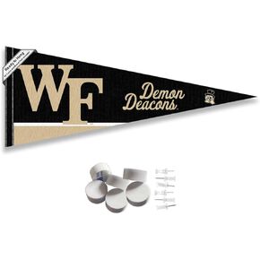 Wake Forest Demon Deacons Pennant Flag and Wall Tack Mount Pads