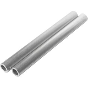 MetalSpacersOnline 6061 Round Aluminum Tube 3/4" OD x 1/2" ID 8" Long Seamless Straight Pipe Tubing for DIY (2 pack)