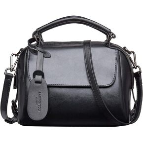 LAORENTOU Shoulder Bag for Women Cow Leather Crossbody Purse Small Tote Bag Lady Satchel Handbag Purse