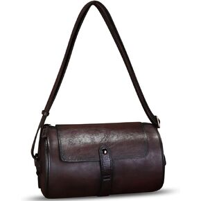 Genuine Leather Crossbody Bag Vintage Handmade Shoulder Purse Retro Satchel Travel Daypack Sling Bag