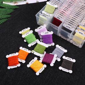 1 Box Embroidery Set, Friendship Bracelet String Kit, String Bracelet Making Kit, 80 Colors Embroidery Thread for DIY Sewing Use