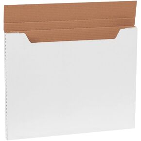 BOX USA BM1291 12 1/8"L x 9 1/8"W x 1"H, White (Pack of 50)