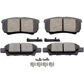 SCITOO Ceramic Pads, 4pcs Rear Brake Pads Brakes Kits fit for Chrysler 0,Sebring,for Dodge Avenger,Caliber,for Jeep Compass,Patriot,04-06 08-17 for Mitsubishi Lancer,05-06 for Mitsubishi Outlander