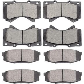 ALADICHE Front Rear Brake Pads Set For Toyota Land Cruiser 2008-2011 2013-2017,For Toyota Sequoia 2008-2017,For Toyota Tundra 2007-2017