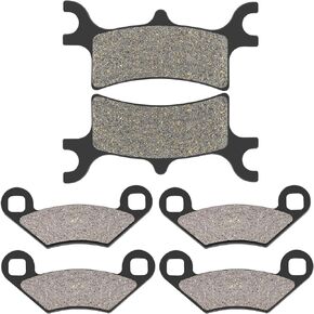 AHL Front and Rear Brake Pads for Polaris 500 Sportsman HO/EFI 2003-2008 500 Sportsman X2 2006-2008 500 Scrambler 4x4 2005-2012 600 Sportsman 4x4 2003-2005 700 Sportsman (All models) 2002-2007