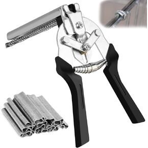 MATT SAGA Type M Nail Ring Pliers Kit With 2400pcs M Zinc Alloy Hog Rings, Nail Ring Pliers for Fencing, Repair Hand Tools for Animal Cages, Wire Fencing