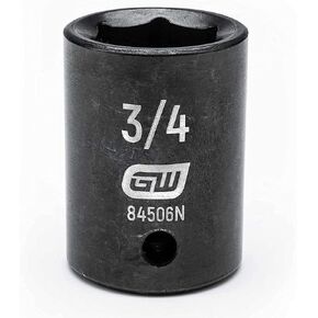 GEARWRENCH 1/2" Drive Standard Impact SAE Socket 3/4", 6 Point - 84506N , Black in Saudi Arabia