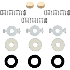 14Pcs Trumpet Valve Repair Kit, Trumpet Valve Replacement Parts with Spring, Felt Washers, and Cork Pad