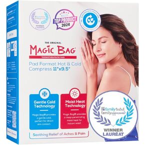 The Original Magic Bag Practical Magic Bag Heating Compress, Hot/Cold Therapy for Stomach Pain Relief, Cordless Hot Cold Compress, 8 x 24 cm (11" x 9.5")