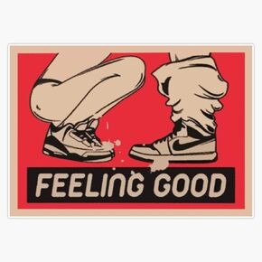 CNW Studio Feeling Good Vinyl Waterproof Sticker Decal Car Laptop Wall Window Bumper Sticker 5"