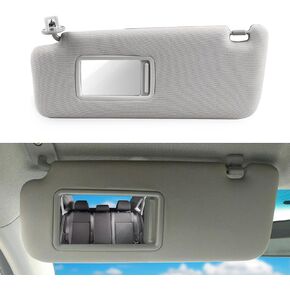 JDMON Left Driver Side Sun Visor Compatible with Toyota 4Runner 2010-2023 Replaces 74320-35A91-B1 74320-35A91 Left Driver Side (Gray)