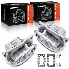 A-Premium Disc Brake Caliper Assembly with Bracket Compatible with Select Saab and Subaru Models - 9-2X 2005-2006, Impreza 2002-2016, Legacy 2003-2004 - Front Driver and Passenger Side, 2-PC Set