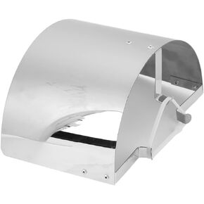 Cone Air Filter Heat Cover, Air Intake Filter Cover Heat Stainless Steel Automotive Acccessory for 2.5in‑3.5in (Silver)