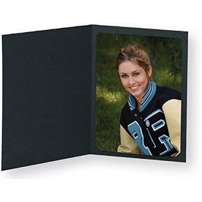 Black Photo Folder for 5x7/4x6 (Pack of 100) Cut Corners