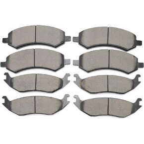 Gariqe Ceramic Front Rear Brake Pads Compatible With 2007-2009 Dodge Durango 2006-2010 Dodge Ram 1500 2011-2014 Ram 1500…