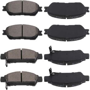 Front Rear Ceramic Brake Pads Kits 8pcs fit for 2004-2010 for Toyota Sienna