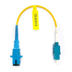Fiber Optic Adapter, LC to SC Adapter Cable, Singlemode 9/125 Simplex, Hybrid Connector Coupler Converter Dongle, Male & Female Mutual Transfer Fiber Optic Cable(1 ft.)