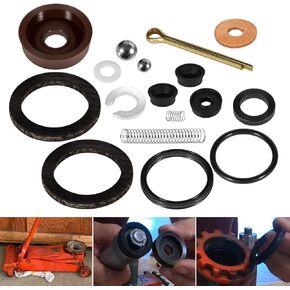 Seal Replacement Repair Rebuild Kit for Floor Jack Hein Werner WS Model 1-1/2 Ton (16PCS)