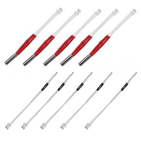 6pcs NTC Thermistor 100K and Heater Cartridge 24V 40W 1Meter 3D Printer Accessories for CR-10S Pro,CR-X,Ender 3, Ender 3X, Ender-3 Pro,Ender 3 V2,Prusa Mendel,Anet E10