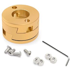 1-Pack Ender 3 Oldham Coupling Coupler for Upgrade Ender 3 Pro V2 CR-10 CR-10S Pro 3D S4 S5 Printer Z Axis T8 Lead Screw Hotbed Advoid Radial Misalignment (1-Pack, for Ender 3)