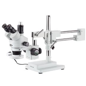 AmScope 3.5X-180X Trinocular Stereo Microscope with a Fluorescent Ring Light