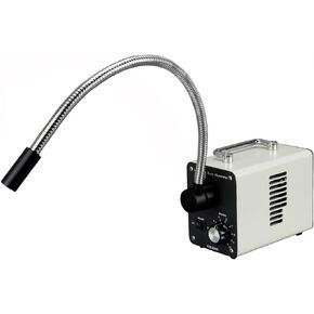 AmScope LED-50WS 50W LED Fiber Optic Single Gooseneck Light Microscope Illuminator