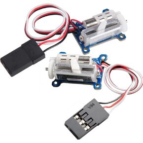 2pcs 1.5g Micro Servo Linear Digital Servo Fast Response Linear Actuator for 3D Flight Crafts Indoor Aircraft Small RC Plane