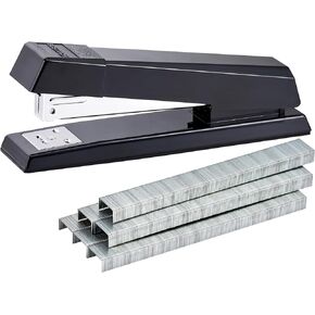 Bostitch Office No-Jam Premium Desktop Stapler, Full-Strip, Black