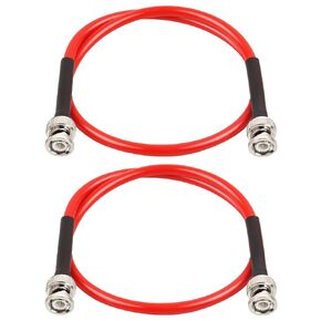 BNC Male to BNC Male Coaxial Cable 50 ohm Ultra Low Loss RG8X Coax Cable BNC Cable for Antenna, RF Radio, Modem, Oscilloscope, Spectrum, Analyzer, Signal Generator (50FT)