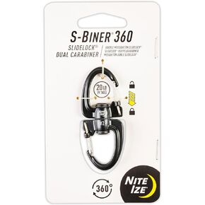 Nite Ize S-Biner 360 SlideLock Dual Carabiner, Size #2