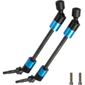 2 قطعة ShareGoo الصلب الصلب RC محرك رمح CVD المشتركة محاور عمود الإدارة متوافقة مع Traxxas 1/10 E-Revo E-Maxx T-Maxx 1/10 RC Car (أزرق)