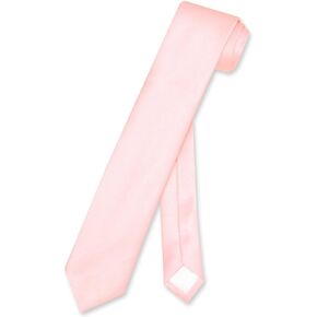 Vesuvio Napoli Narrow NeckTie Skinny PINK Color Men's Thin 2.5" Neck Tie