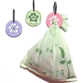 Pawtopia hands-free dog poop bag carrier (3pcs), Silicone made, Eco-friendly alternative to plastics, Durable, Lightweight, Pet Waste Bag Holder, 3PCS