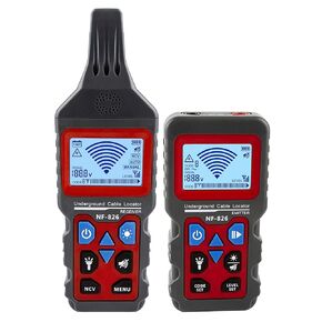 NOYAFA NF-826 Underground Cable Locator Pipeline Detector Professional Wire Tracker for Detecting Cable Line Fault Sensitivity Adjustable