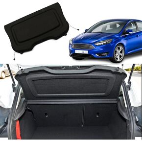 Cargo Cover for Ford Focus 2012 2013 2014 2015 2016 2017 2018 Rear Trunk Cover Rear Trunk Security Cover Shielding Shade Car Accessory, Black