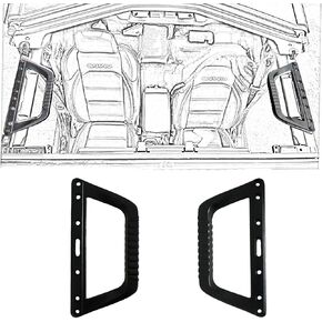 مقابض MOTLTECH لـ Wrangler JL JLU 2/4 Door 2018-2021، عالمية للأمام والخلف، زوج واحد