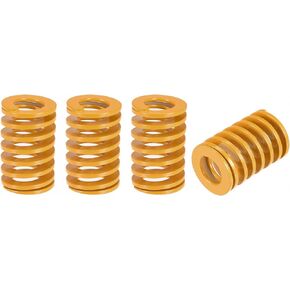 uxcell 3D Printer Die Spring, 25mm OD 40mm Long 4pcs Spiral Stamping Light Load Compression Mould Die Springs for 3D Printer Electric Part, Yellow