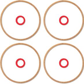 4 Pcs 16010-883-015 Carburetor Bowl Gasket Kit Carburetor Gasket Lawnmower Parts Carburetor Parts Compatible with Honda Gcv160 Gcv190 G150 G200 G300 G400 Gc135 Gc160 Gc190