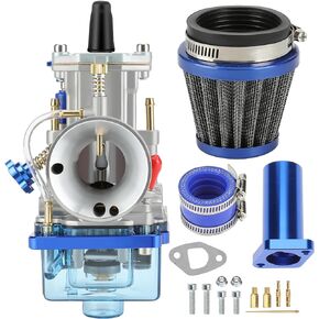 YOXUFA PWK 24mm Carburetor Intake Pipe Kit for Predator 212 224cc 196cc 200cc 6.5hp Engine Coleman CT200U BT200X Baja Warrior Trailmaster Mb200 GX200 Mini Bike Go Kart High Performance Parts