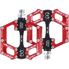 TXJ Sports Mountain Bike Pedals Sealed Bearing Non-Slip Aluminium Alloy Bicycle Pedals for BMX MTB Road Bike 9/16