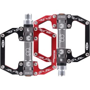 TXJ Sports Mountain Bike Pedals Sealed Bearing Non-Slip Aluminium Alloy Bicycle Pedals for BMX MTB Road Bike 9/16