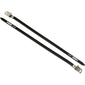 MKS Black Leather Toe Straps 420mm Long