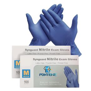 Disposable Nitrile Gloves – 200 Count/Large | Disposable Medical Exam Gloves | Non-Irritating Powder-Free & Latex-Free Gloves | Rubber Gloves for Medical Use, Cooking, Cleaning and More