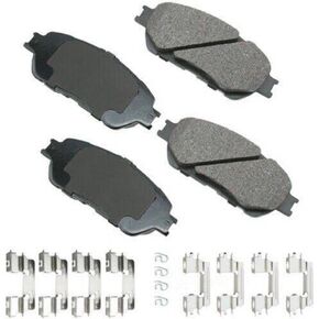 Akebono ACT906B Ultra-Premium Ceramic Front Disc Brake Pads, GREY