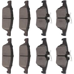 OCPTY Ceramic Brakes Pads, Quick Stop Front Rear Brake Pad fit for 2013-2016 for Ford Escape, 2013-2018 for Ford Focus, 2014-2019 for Ford Transit Connect
