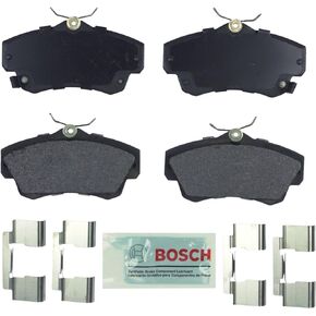 BOSCH BE841H Blue Semi-Metallic Disc Brake Pad Set With Hardware - Compatible With Select Chrysler PT Cruiser; Dodge Neon; FRONT